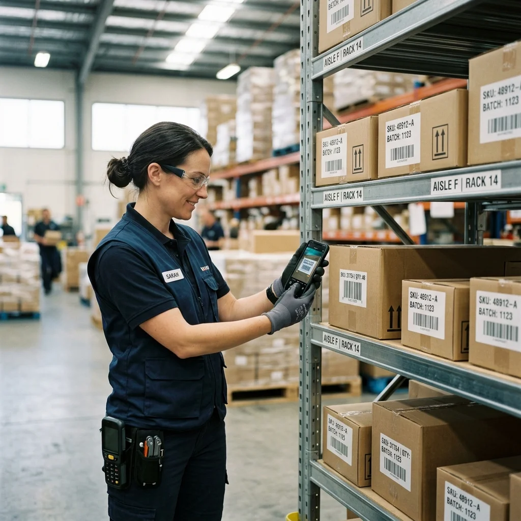 Warehouse Coordinator moving inventory